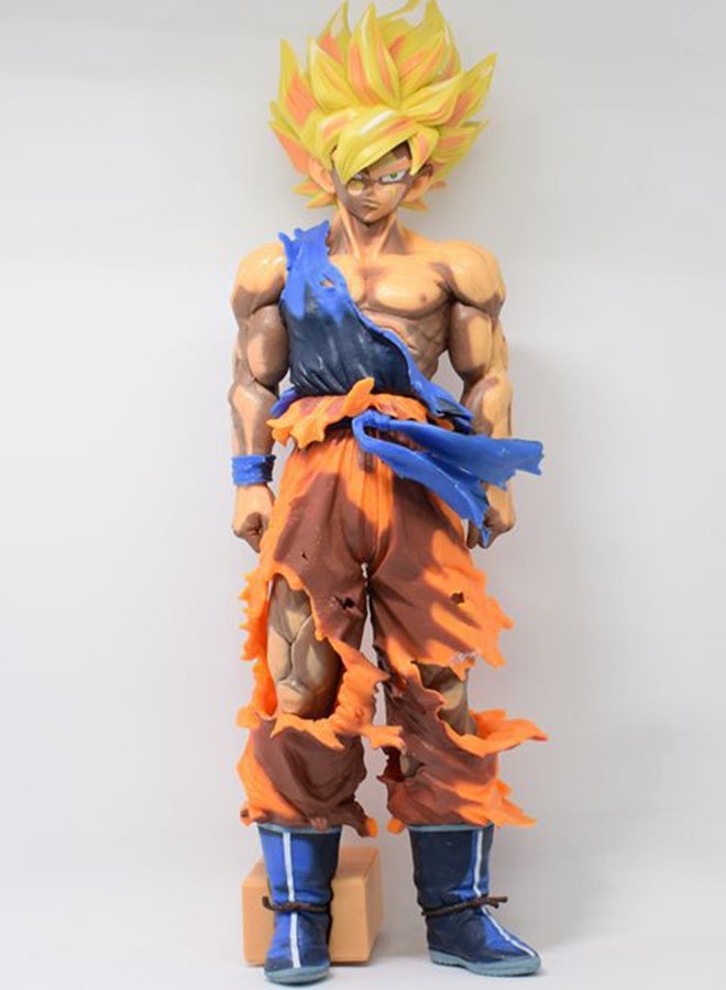 Halamodo Dragon Ball Super Saiyan Battle-damaged Manga-colored Goku's Figure, a Stunning Desk and Case Decoration, Gift Choice - Image 1